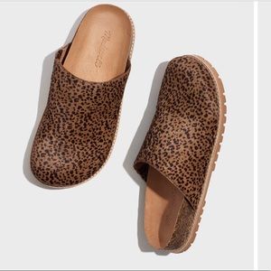 Madewell The Layne Clog Mule in Calf Hair